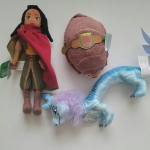 3 Raya the last dragon plush toys. Raya,, …